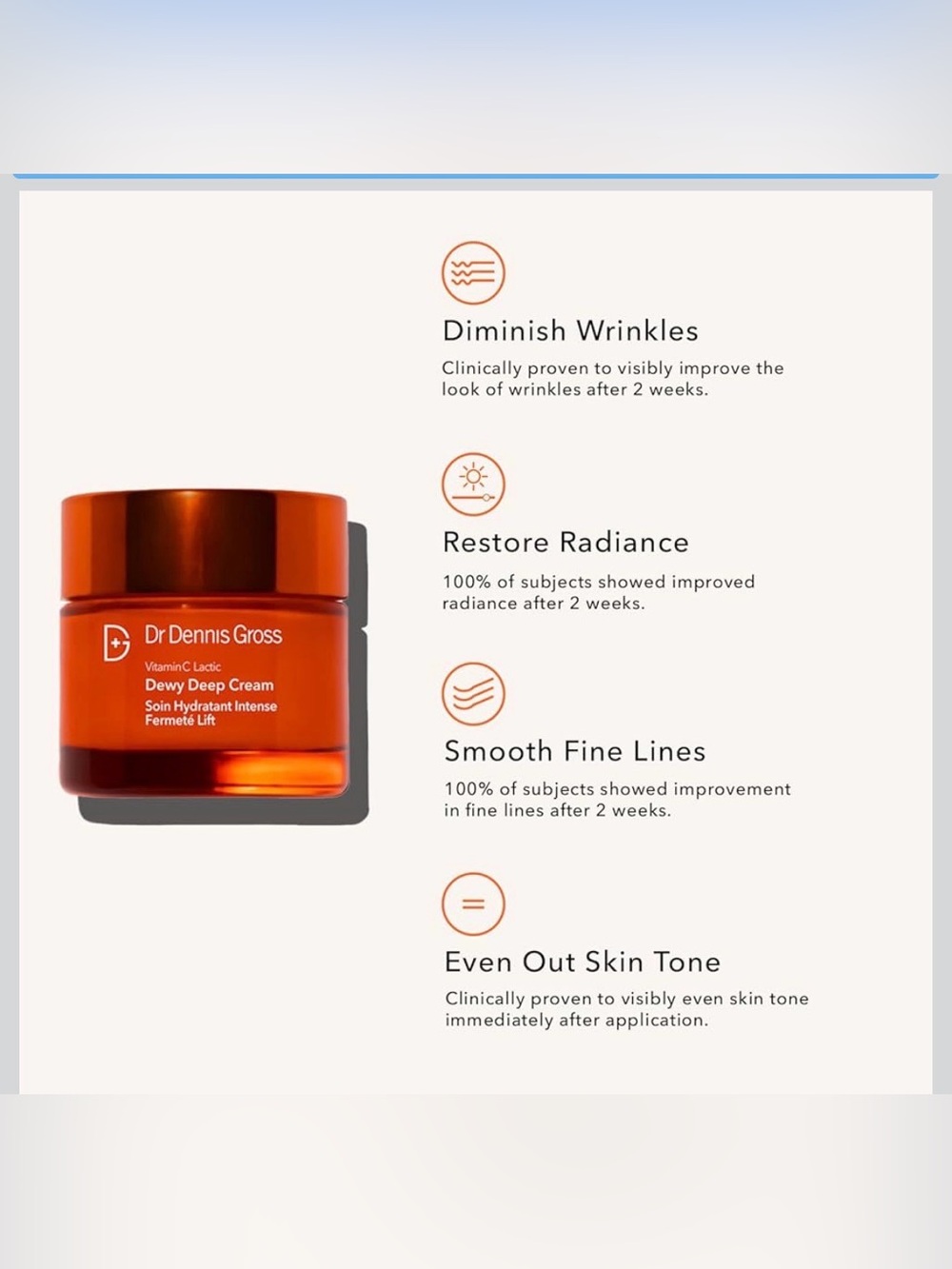 DR. DENNIS GROSS Vitamin C Lactic Dewy Deep Cream NEW IN BOX | Full Size - Picture 7 of 14